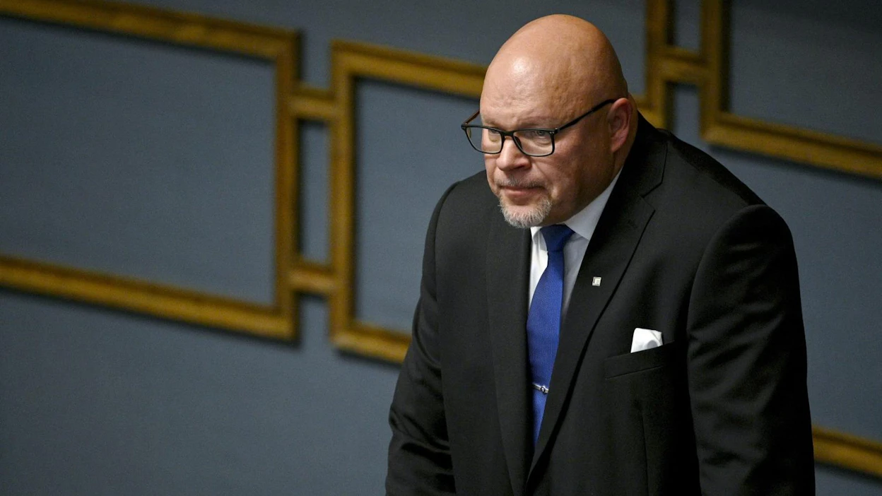 Turtiainen oli julkaissut Twitterissä kuvan, jossa pilkattiin Yhdysvalloissa poliisiväkivallan uhrina kuollutta George Floydia. LEHTIKUVA / ANTTI AIMO-KOIVISTO