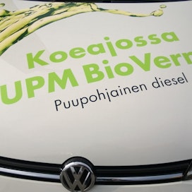 UPM:n biopolttoainetuotanto nousi nollatulokseen viime vuoden lopulla.