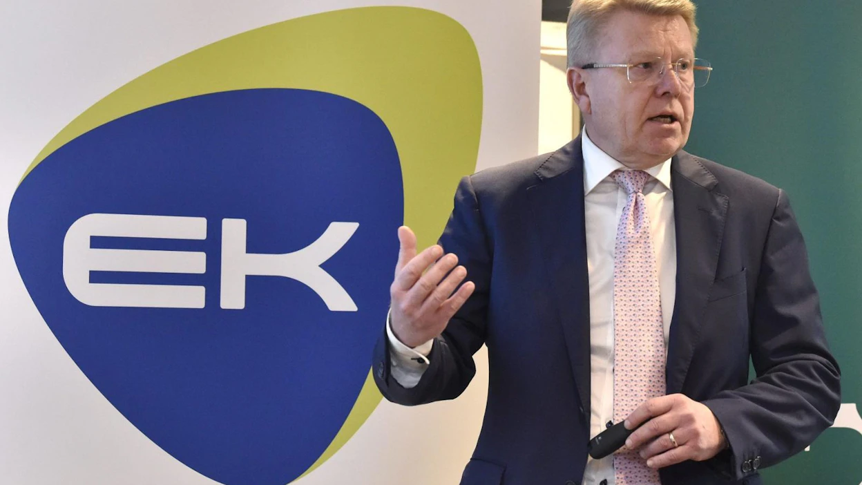 Nyt uhkana ovat rajut veronkiristykset tulevaisuudessa ja olematon kyky kestää koronan tyyppisiä talouden sokkeja, toteaa EK:n toimitusjohtaja Jyri Häkämies. LEHTIKUVA / JUSSI NUKARI