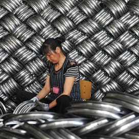 Kiina on ilmoittanut vastaavansa Yhdysvaltain asettamiin tuontitulleihin yhtäläisen voimakkailla vastatoimilla. LEHTIKUVA / AFP