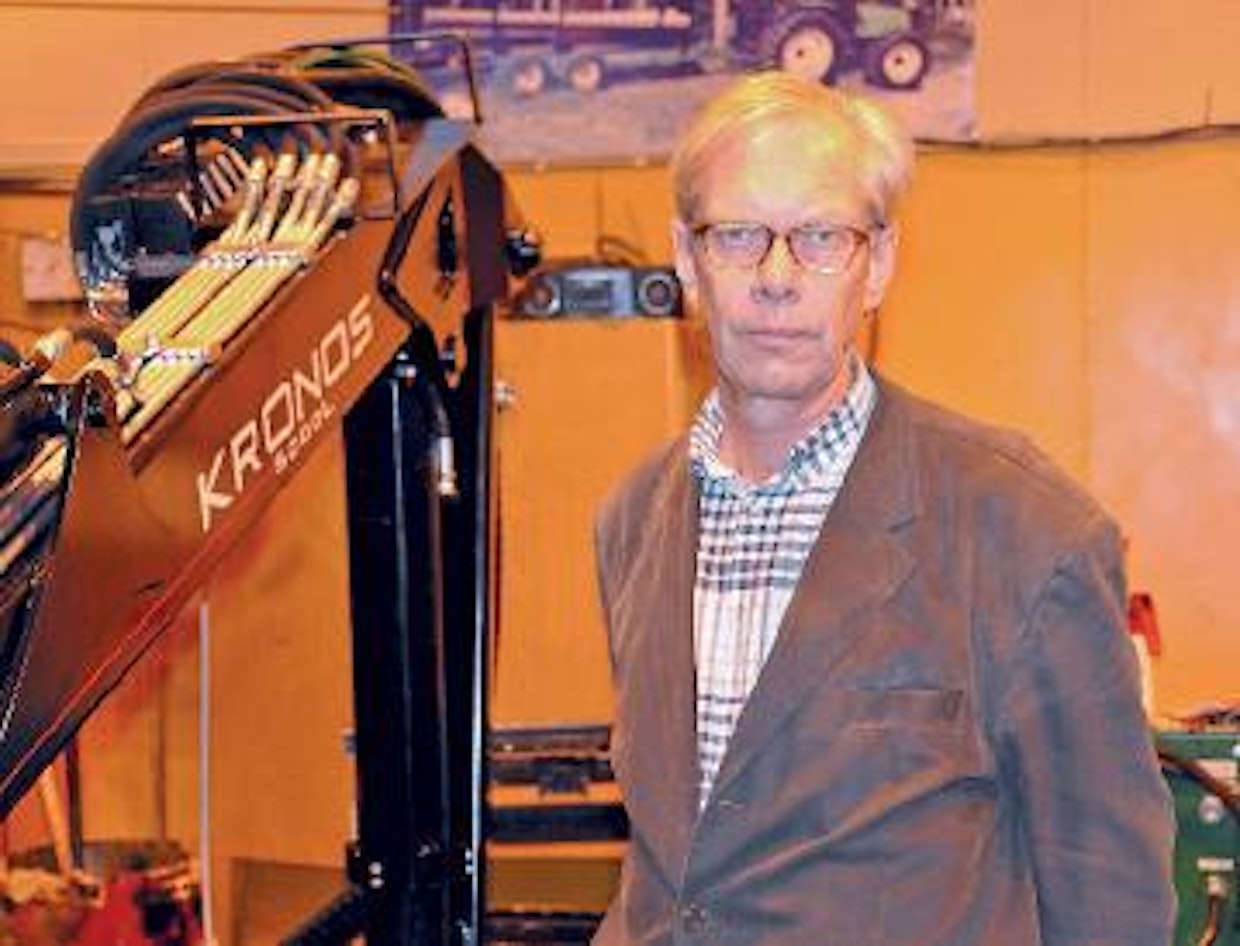 Toimitusjohtaja Leif Wikar luottaa Kronos-tuotantoon myös taloustaantuman aikana.