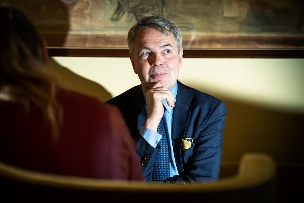 Vihreiden puheenjohtaja Pekka Haavisto.