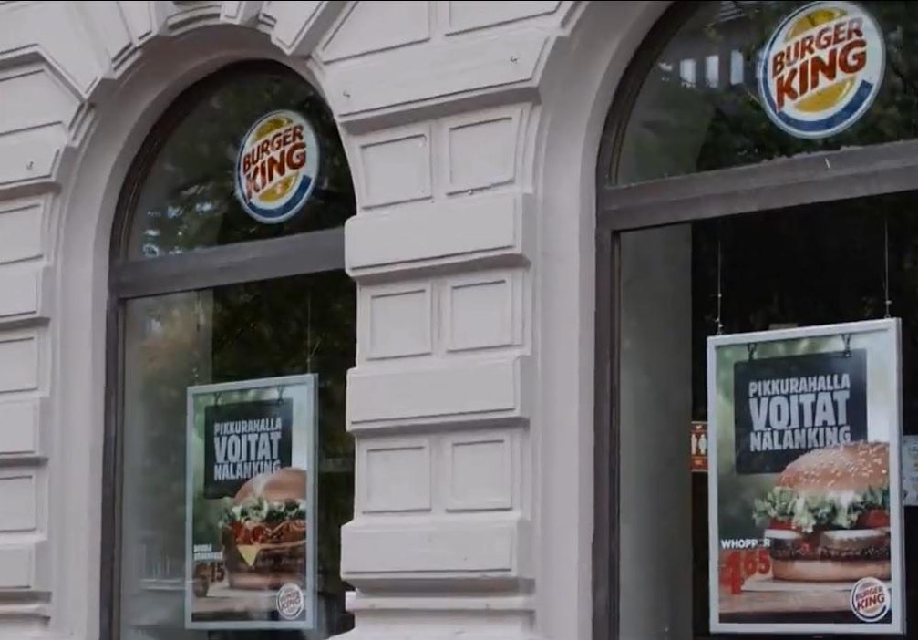 Burger King rakentaa saunan hampurilaisravintolaansa.