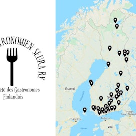 Syö hyvin Suomessa -karttapalvelu päivittyy suosittelijoiden kommenteilla pitkin vuotta.