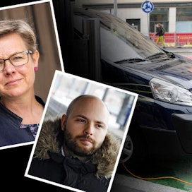 Keskustan Joonas könttä ei innostu vihreän ympäristöministerin Krista Mikkosen suunnitelmista valtion takaamista lainoista sähköautojen hankintaan.