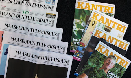 Maaseudun Tulevaisuuden ja Kantrin lukijamäärät kasvoivat.