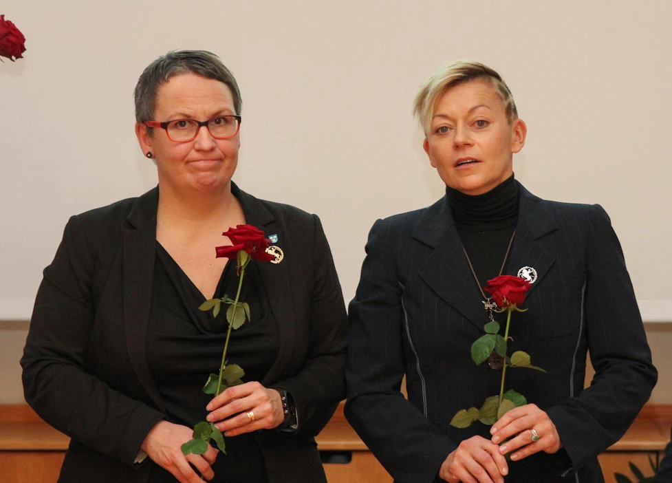 Marjukka Manninen (vas.) ja Pirkko Herd valittiin sunnuntaina SRL:on hallitukseen.