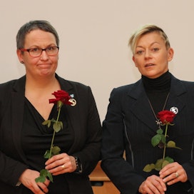 Marjukka Manninen (vas.) ja Pirkko Herd valittiin sunnuntaina SRL:on hallitukseen.