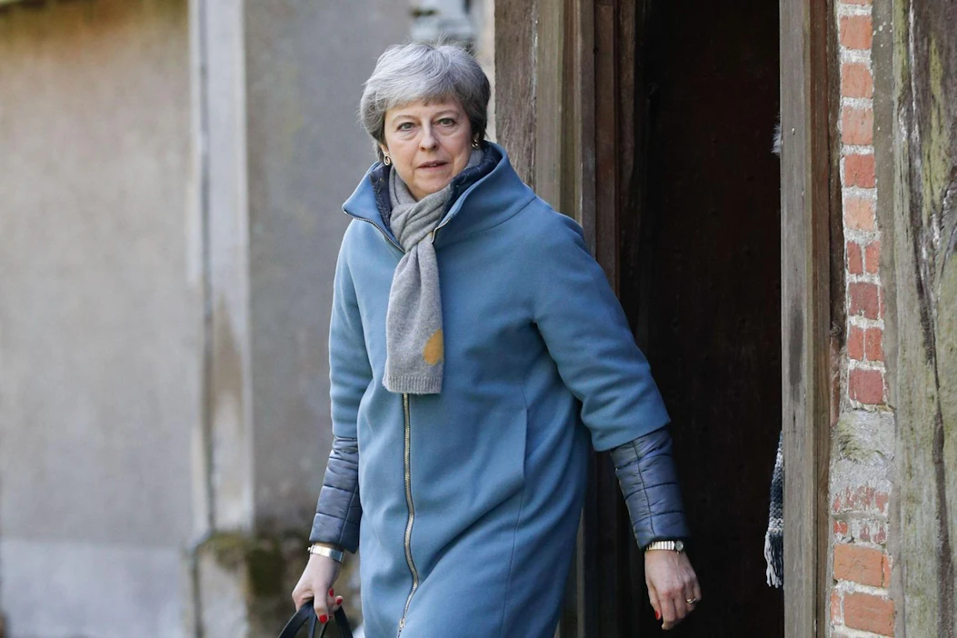 Pääministeri Theresa Mayn asema on käynyt entistä tukalammaksi. Lehtikuva / AFP