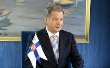 Presidentti Sauli Niinistön lisäksi Valkoisessa talossa vierailevat muut Pohjoismaiden johtajat. LEHTIKUVA / Vesa Moilanen