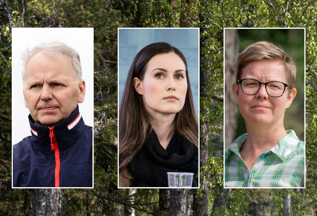 Hallituksessa humisee: Jari Leppä kannattaa Sanna Marinin metsäpuheita, Krista Mikkonen on eri linjoilla.