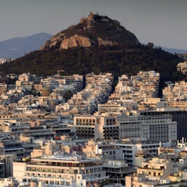 Egeanmeren maanjäristys on tuntunut Kreikan pääkaupungissa Ateenassa asti.  LEHTIKUVA / VESA MOILANEN
