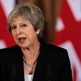 Britannian pääministerin Theresa Mayn suunnitelma brexitin suhteen ei ole saanut EU:n hyväksyntää. Lehtikuva / AFP