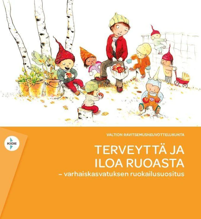 Lasten ruokailusuositukset on laadittu Opetushallituksen, Terveyden ja hyvinvoinnin laitoksen ja Valtion ravitsemusneuvottelukunnan yhteistyönä. Opasta voi tilata verkkokaupasta ja se tulee myös vapaasti luettavaksi verkkojulkaisuksi.