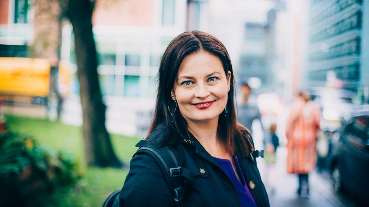 Kokoomuksen puoluesihteeri Kristiina Kokko on tyytyväinen ennakkoäänien tulokseen.