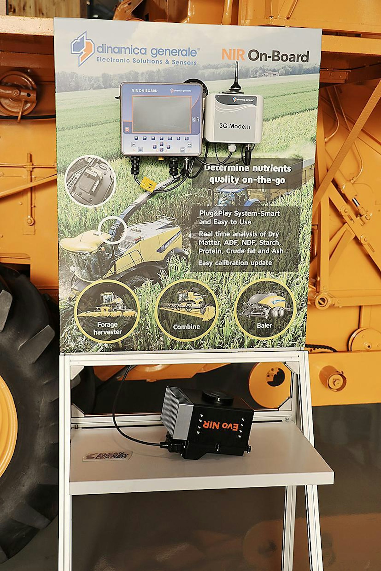 New Holland -ajosilppureihin on saatavissa Dinamica Generalen valmistama NIR-anturi, jolla voidaan mitata ajon aikana rehun kosteutta sekä sen rehuarvoa.