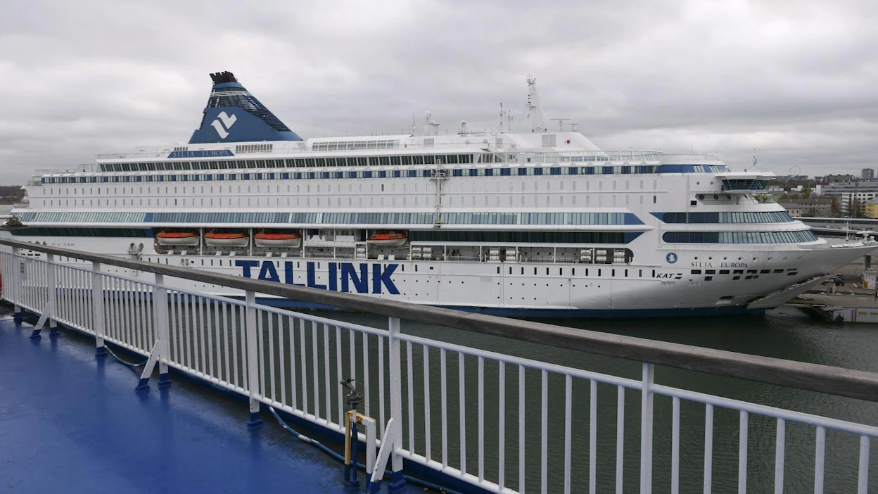 Tallink Silja on perunut lähtöjä Ruotsin päästä. Kuvassa Tallink Siljan omistama matkustajalaiva Silja Europa Tallinnan satamassa lokakuussa 2019.
