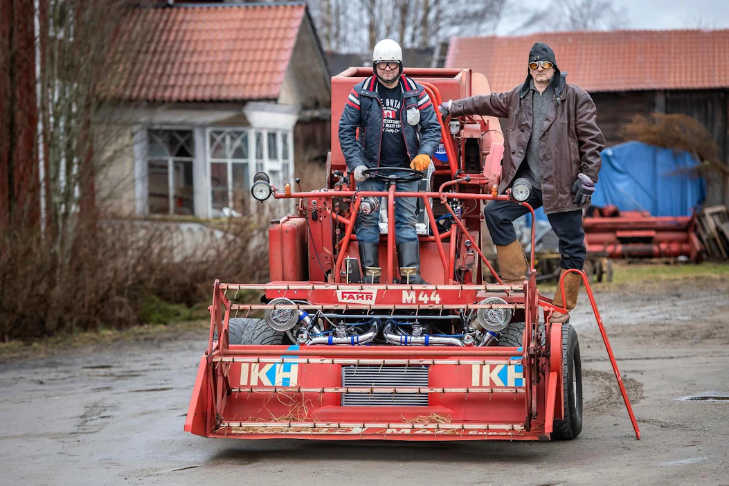 Petri Plosila ja Raine Savioja kehittivät huippunopean puimurin.
