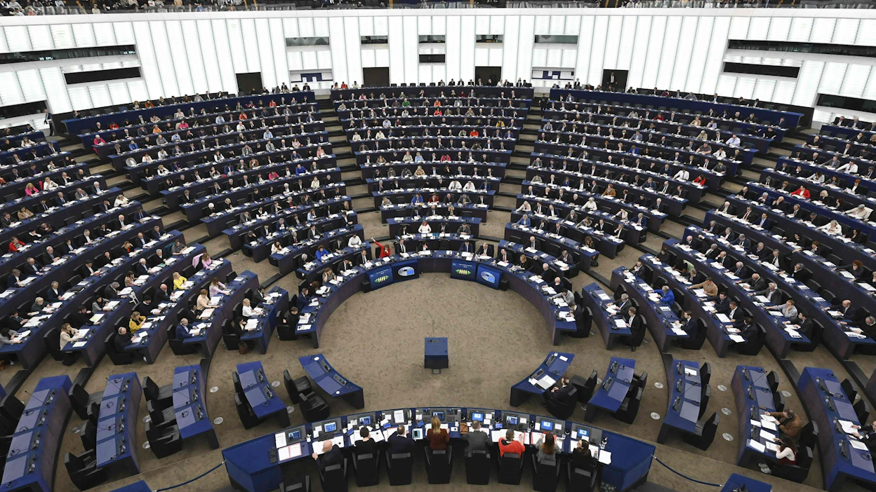 Suomesta valitaan tänä vuonna 15 euroedustajaa eli kaksi edustajaa enemmän kuin vuoden 2019 vaalien aikaan. LEHTIKUVA/AFP.
