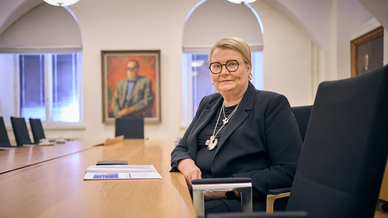 Valtioneuvoston kanslian omistajaohjausosaston päällikkö Maija Strandberg.