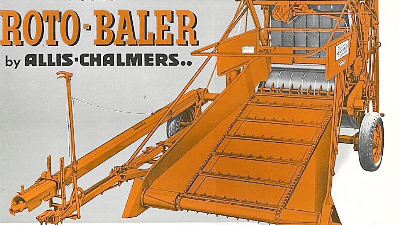 Nebraskalaisen Ummo F. Luebbenin v.1910 patentoimaan menetelmään perustunut Allis-Chalmers Roto-Baler oli ensimmäinen teollisesti valmistettu pyöröpaalain, sarjatuotanto alkoi v.1947. Muuttuvakammioisen koneen tekemien paalien leveys oli 90 cm, halkaisija oli säädettävissä 35–55 sentin rajoissa, narua kului 8–10  metriä per paali. Vuoteen 1964 mennessä USA:ssa valmistui 77 200 paalainta ja Englannissakin joitakin tuhansia.