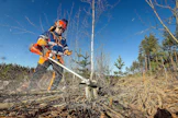 Metsäpalveluyrittäjä Mikko Turunen vertaili erilaisia teriä puolisentoista kuukautta. Hän suosittelee teroittamaan terät merkistä riippumatta ennen käyttöönottoa.