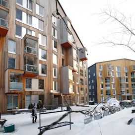 Puukuokka-kerrostalot muodostavat Jyväskylän Kuokkalassa puukerrostalojen korttelin. Talojen rakentaminen alkoi 2014.
