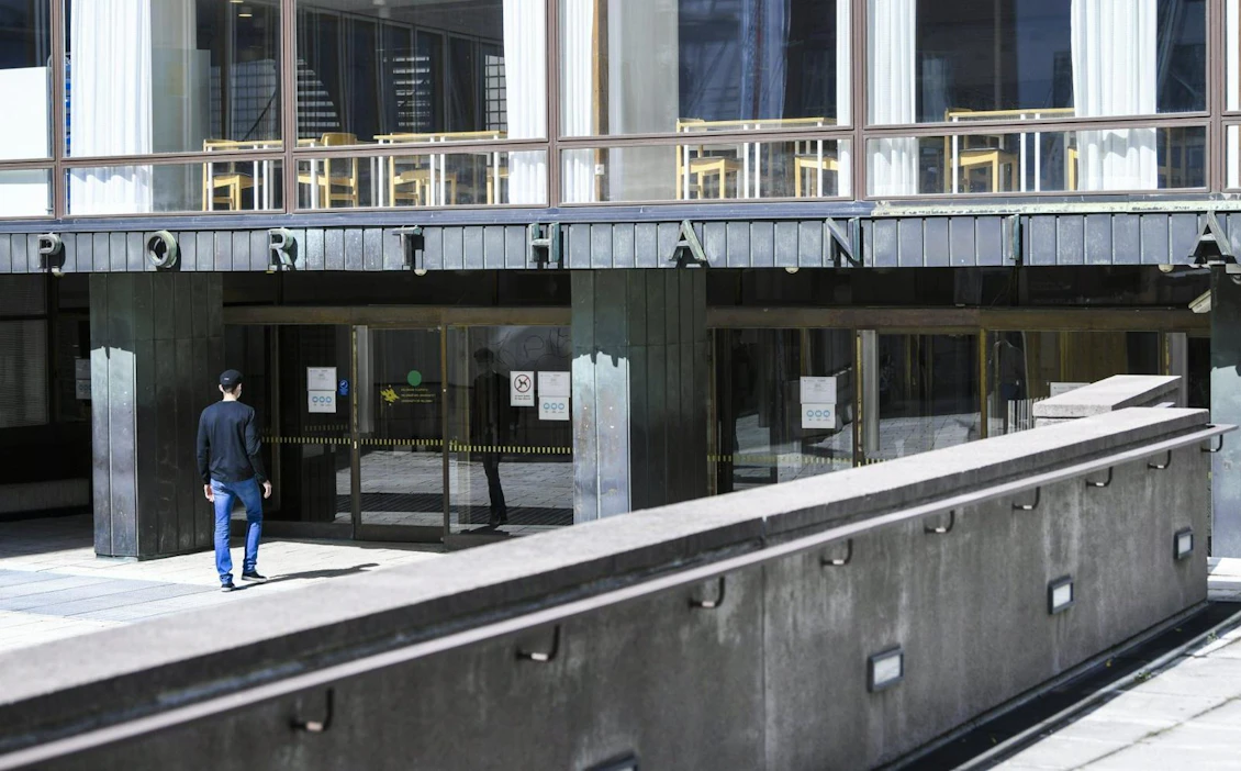 Porthania-rakennus kuuluu Helsingin yliopiston keskustakampukseen. Lehtikuva / Markku Ulander