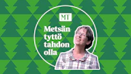 Metsässä käyminen antaa hyvää vastapainoa ministerin työlle.