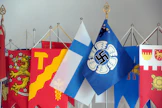 Yle kertoi torstaina Ilmavoimien luopuvan kiusallisesta hakarististä joukko-osastojensa lipuissa. LEHTIKUVA / Heikki Saukkomaa. 