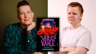Varjokahle solmii J.S. Meresmaan (vas.) ja kuvittaja Elina Äijälän Lumola-sarjan langanpäät.