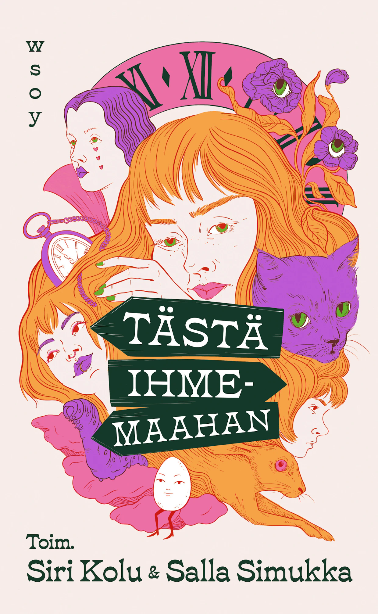 Siri Kolu ja Salla Simukka (toim.): Tästä Ihmemaahan. 160 sivua. WSOY.