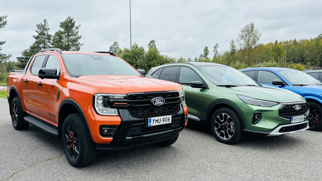 Ford esitteli uudistunutta Rangeria ja muuta tuoretta kalustoaan Porvoossa keskiviikkona.