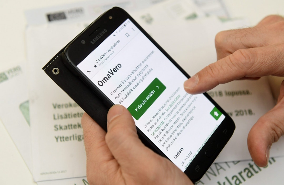 Eniten veronpalautuksia maksetaan elokuussa. LEHTIKUVA / VESA MOILANEN.