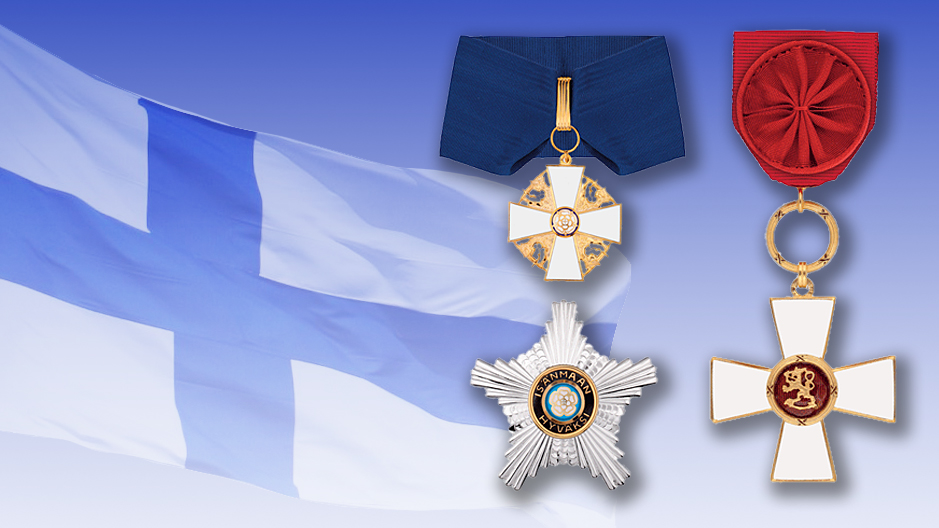 Itsenäisyyspäivän kunniaksi myönnettiin taas kunniamerkkejä.