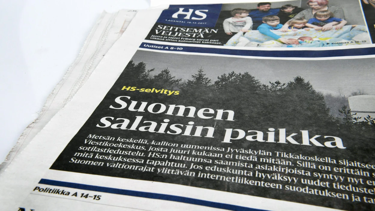 KHO:n päätöksen myötä Viestikoekeskus-oikeudenkäynnissä syytetty Helsingin Sanomien toimittaja joutuu maksamaan verot asianajokuluistaan. LEHTIKUVA / Martti Kainulainen.