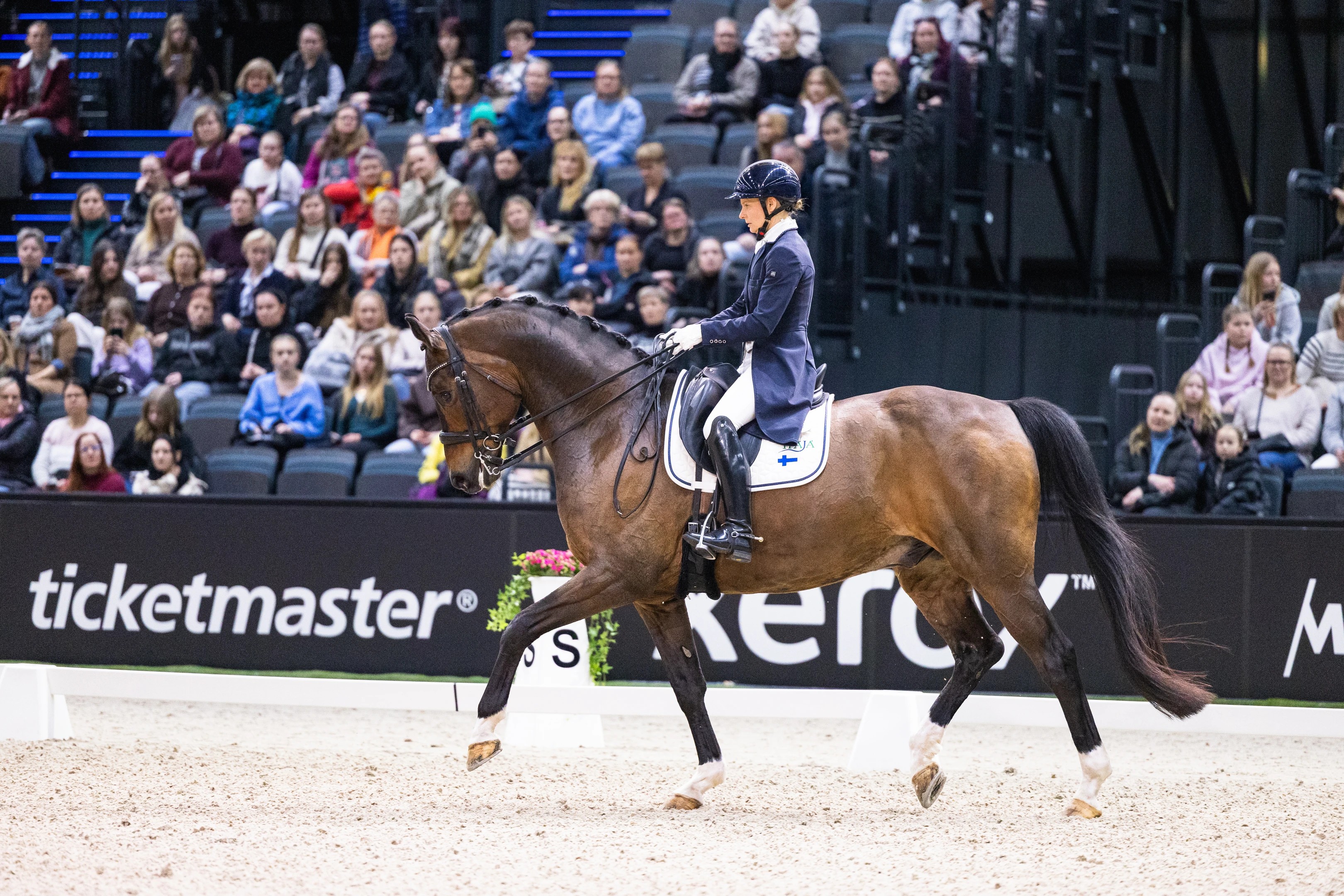 Anu Sirosen Fioretto viihtyi Messukeskuksen areenalla.