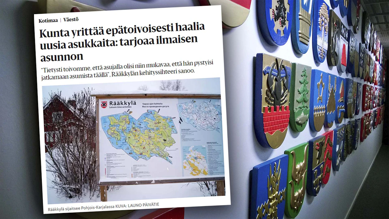 Rääkkylä etsii uusia asukkaita tarjoamalla maksuttomia asuntoja.