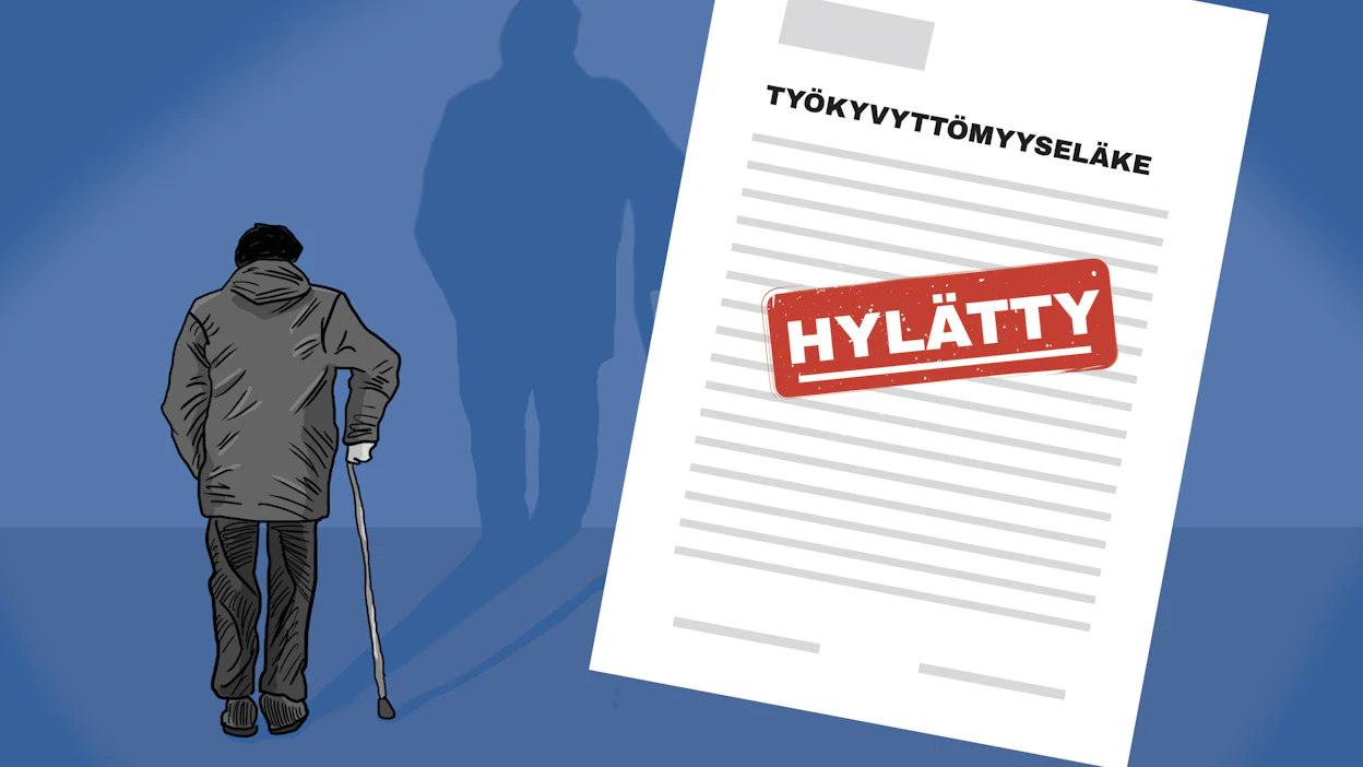 Kaikista Melaan tulevista työkyvyttömyyseläkehakemuksista hylätään noin 30 prosenttia.