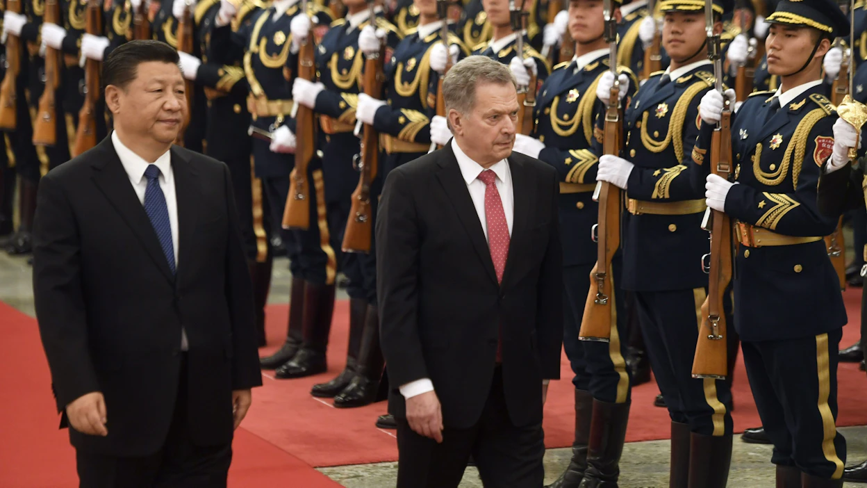 Arkistokuvassa presidentti Sauli Niinistö ja Kiinan presidentti Xi Jinping Pekingissä vuonna 2019.