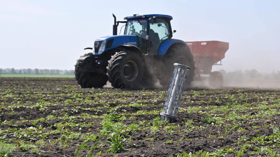 Ukraina on merkittävä viljan viljelijämaa.  LEHTIKUVA / AFP. 