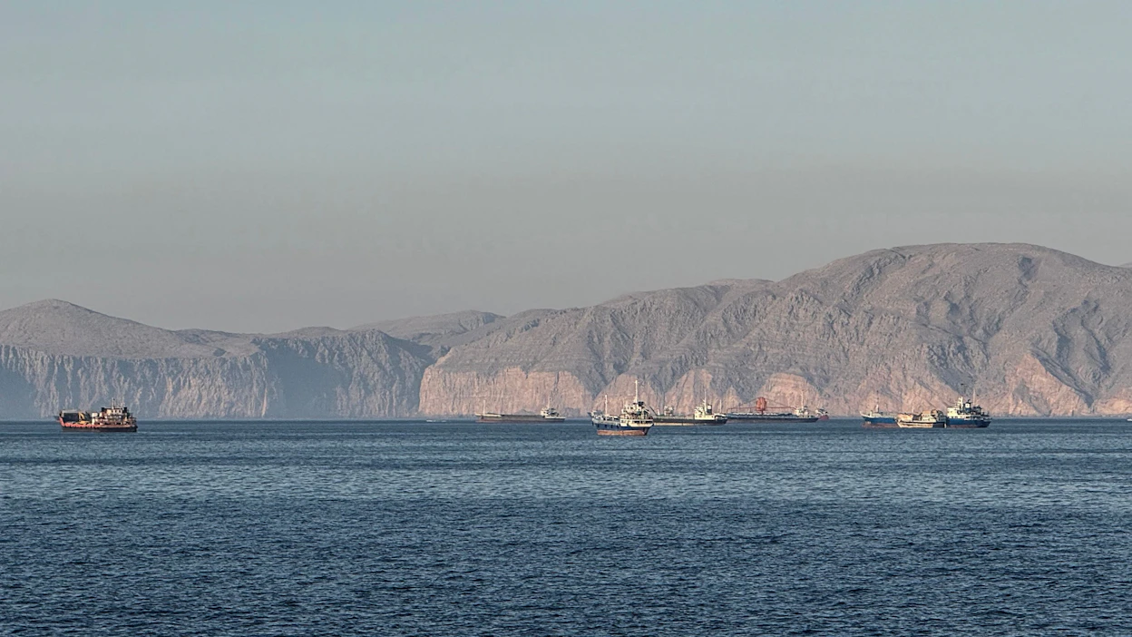 Iranin vallankumouskaartin mukaan yhtäkään alusta ei päästetä Hormuzinsalmen läpi ennen kuin Yhdysvaltojen toiminta alueella päättyy. Arkistokuva toukokuulta. AFP/LEHTIKUVA.
