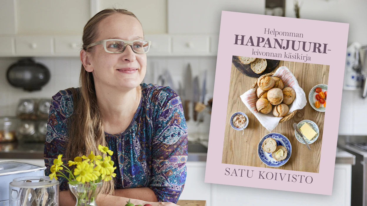 Satu Koiviston tuore keittokirja käsittelee juurileivontaa helppouden kautta.