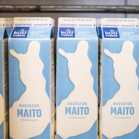 Nämä Kotimaista-maidot on purkittanut Osuuskunta Maitokolmio, jonka maidot tulevat Toholammin yksiköstä.