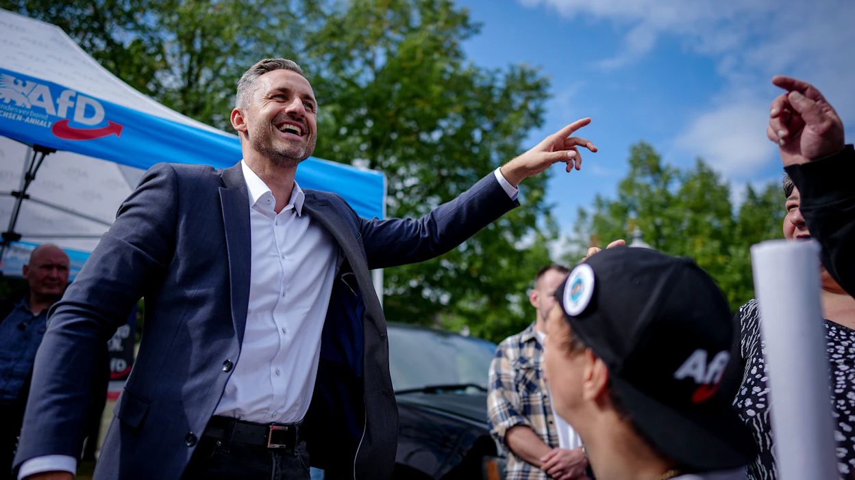 Ulrich Siegmund on johtamassa laitaoikeistopuolue AfD:n historialliseen vaalivoittoon Saksi-Anhaltissa