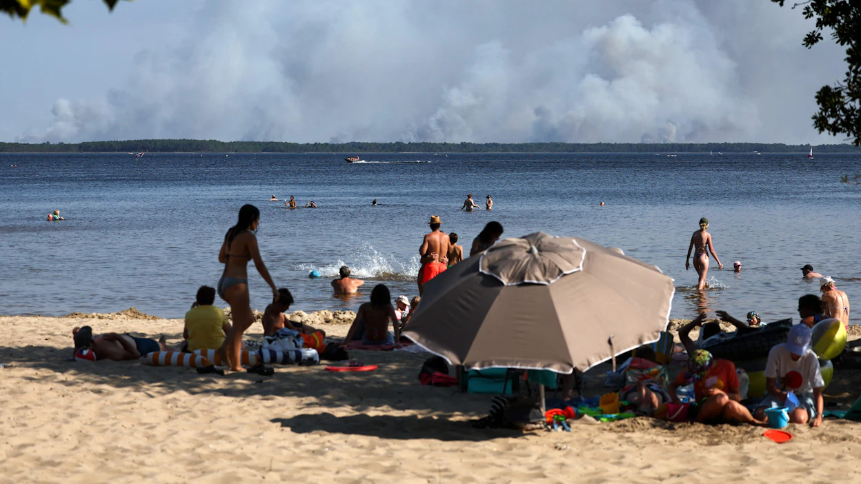 Aiemmat kuumuusennätykset olivat elokuulta 2003 ja heinäkuulta 2006. AFP/LEHTIKUVA.