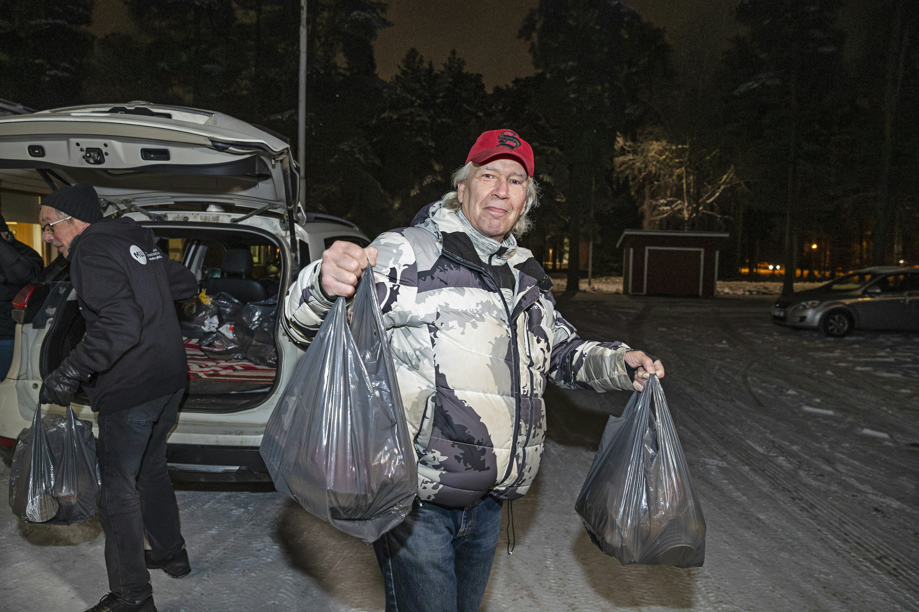 Työtön Sauli Junttila on ruoka-avusta kiitollinen.