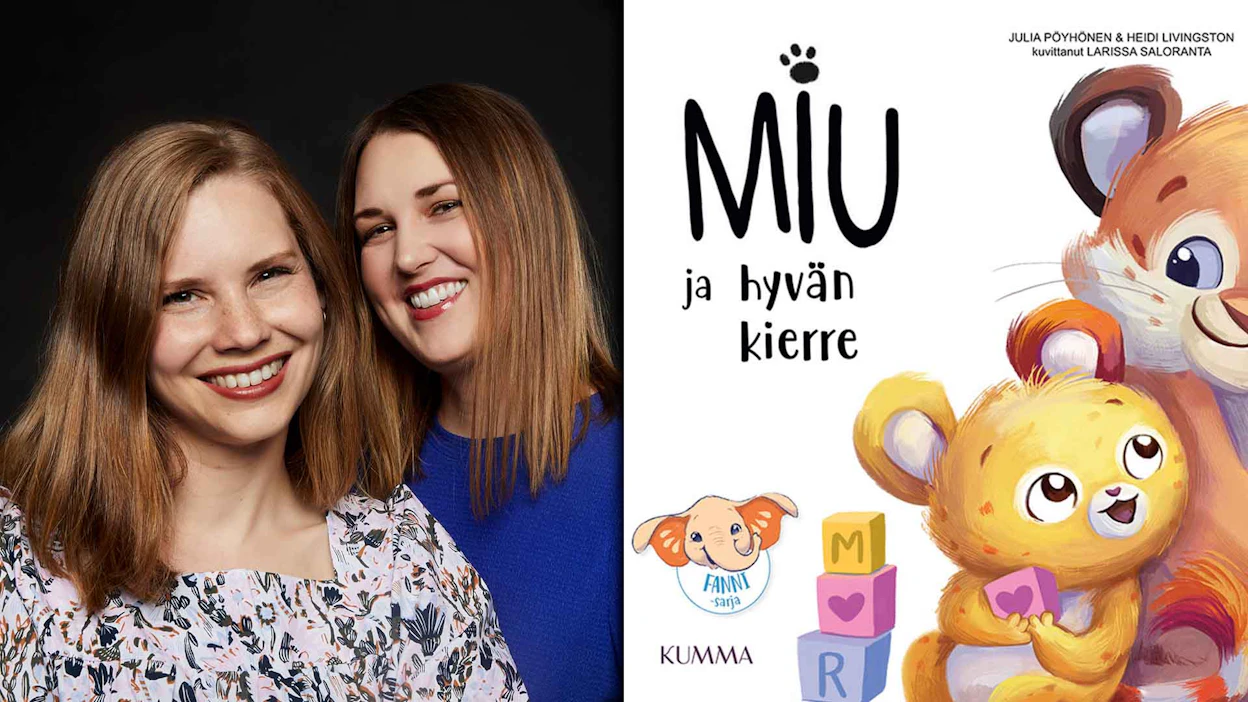 Julia Pöyhönen ja Heidi Livingston: Miu ja hyvän kierre. Kuvitus: Larissa Saloranta. 18 sivua. Kumma-kustannus.