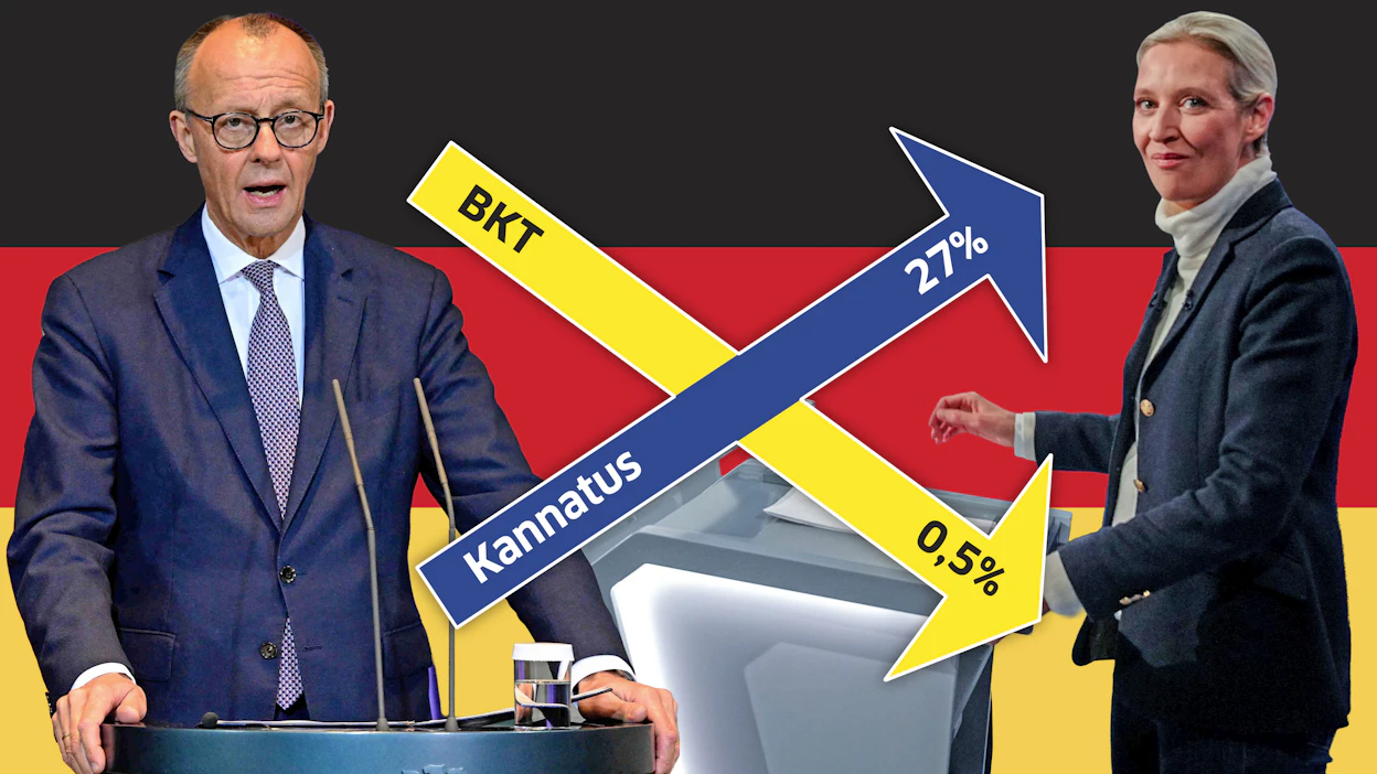 Liittokansleri Merzin oikeistounioni on mittauksissa jäänyt 27 prosenttin nousseen Alice Weidelin johtaman AfD:n taakse. Keskeinen syy on hidas talouskasvu, joka tänä vuonna jää 0,5 prosenttiin.