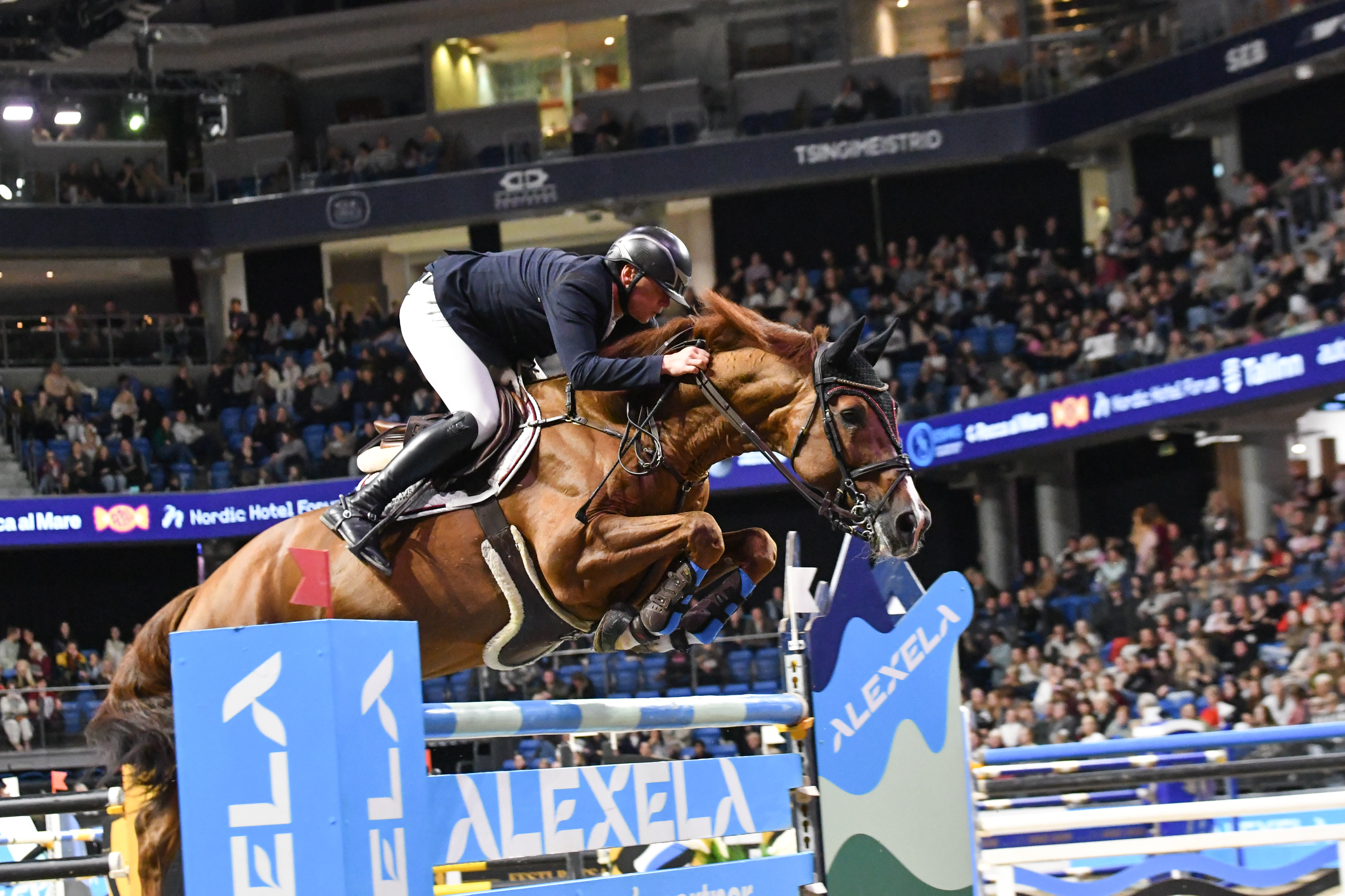 Liettuan Kristupas Petraitis ja Carleone voittivat Tallinna International Horse Show’n pääluokan. 
